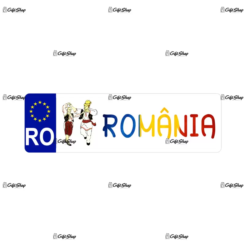 Romania model 4, indicator masina, dimensiune 200x60 mm